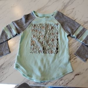 Old navy light green with silver xo☮🙂 long sleeve